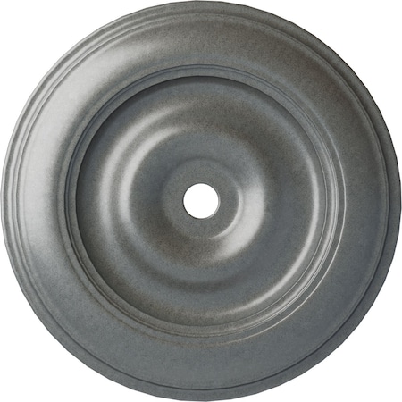 Ekena Millwork Classic Ceiling Medallion (Fits Canopies up to 8 1/4"), 44 1/2"OD x 4"ID x 4 "P, Platinum CM44CLPLS